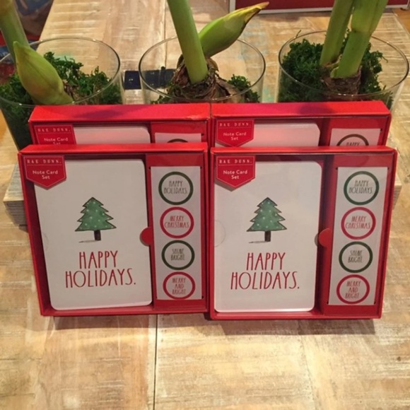 Rae Dunn Christmas Cards Holiday Tree Note